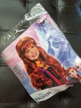 ❗Disney Fronzen Anna Long Child Wig with Braids and Bangs❗